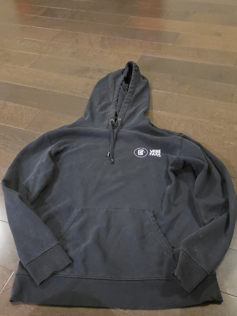 Vans Black Crewneck Hoodie with Small Chest Logo